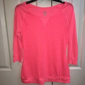 Active Old Navy Pink 3/4 Sleeved Athletic Top